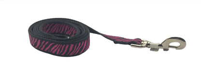 Pink Zebra Dog Collars or leads.