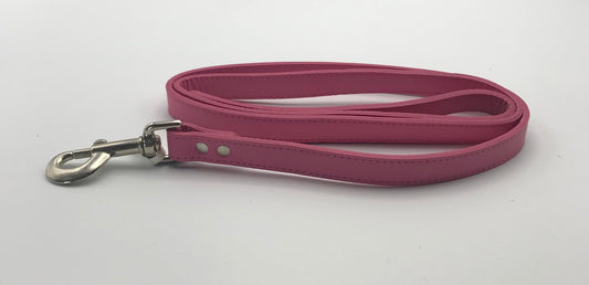 Pink Leather Lead 4' x 3/4".