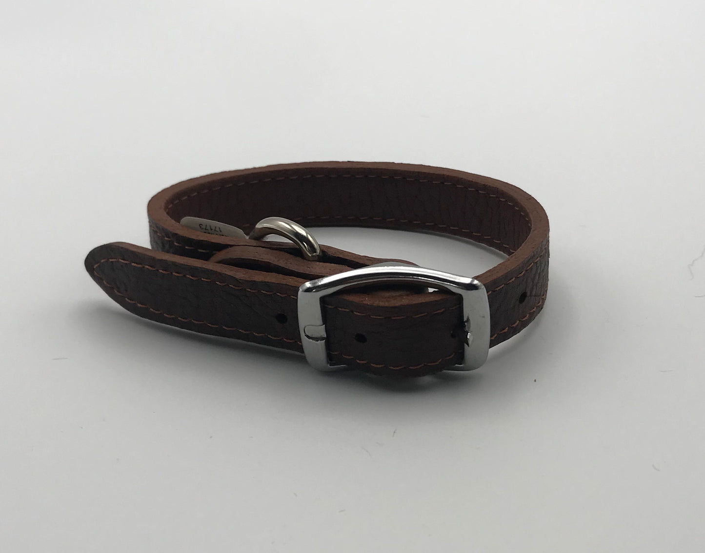 Brown Soft Leather Collar.
