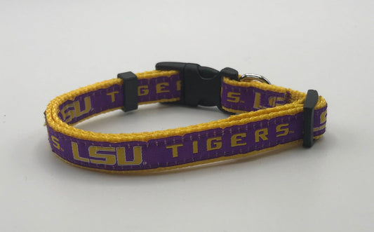LSU Tigers collar Yellow.