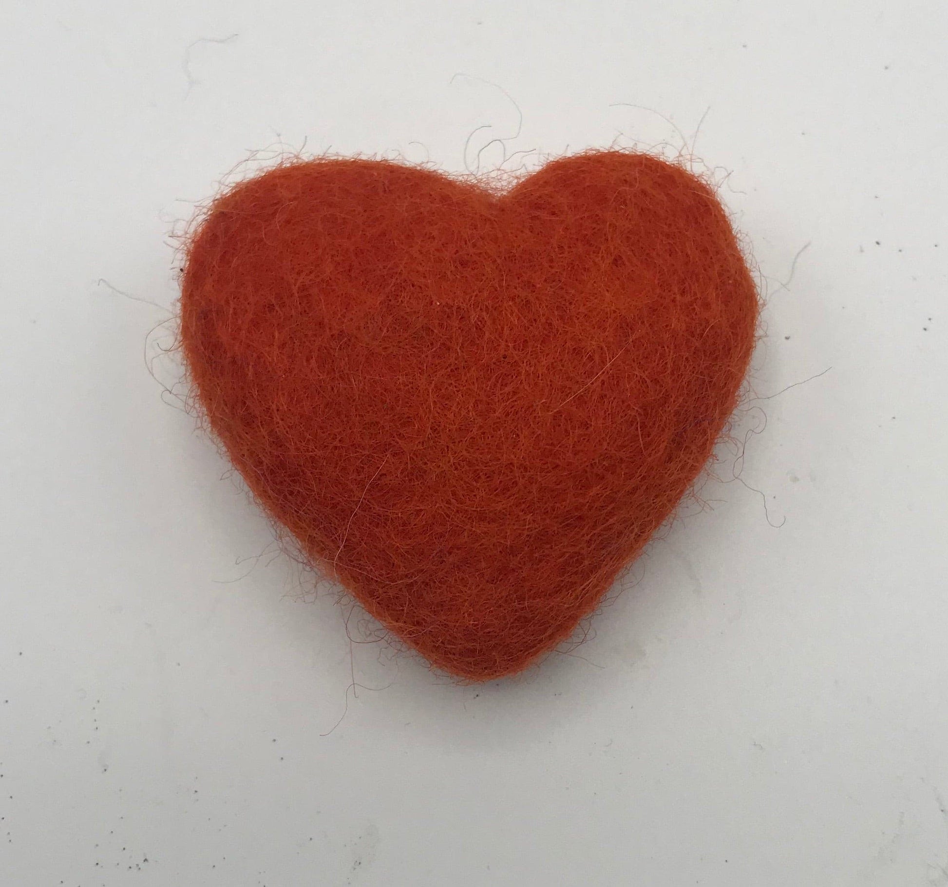 Felted Heart Cat Toy.