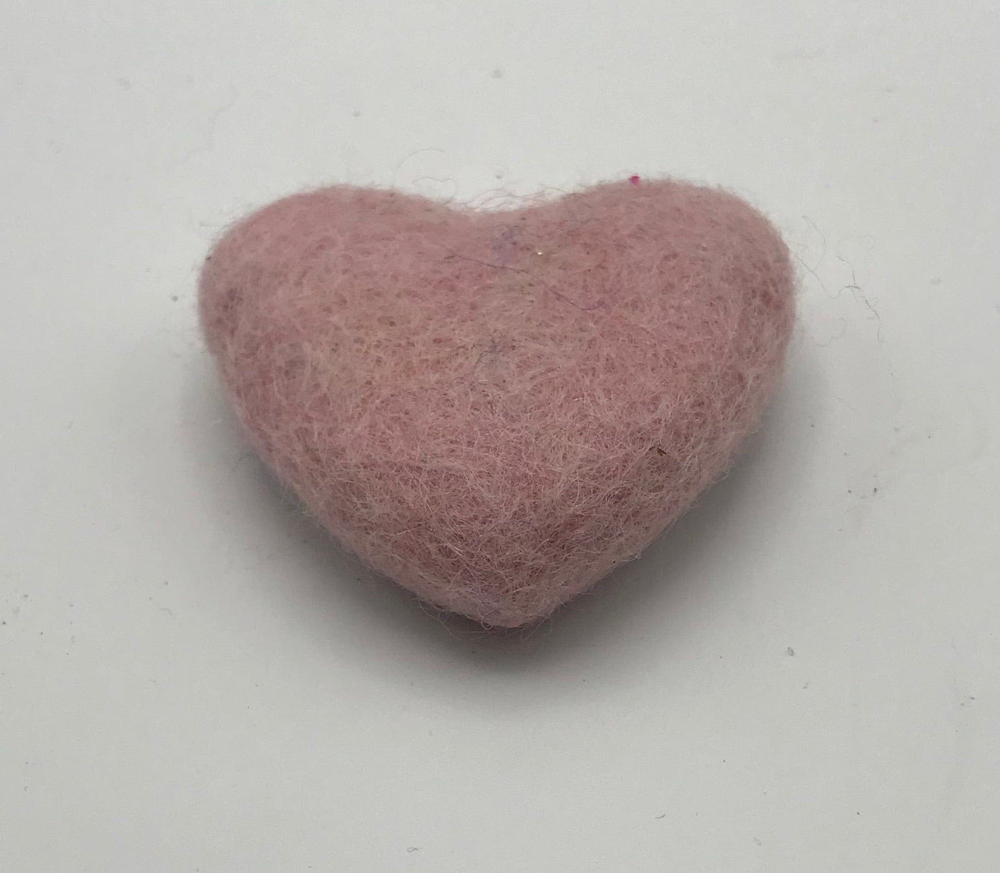 Felted Heart Cat Toy.