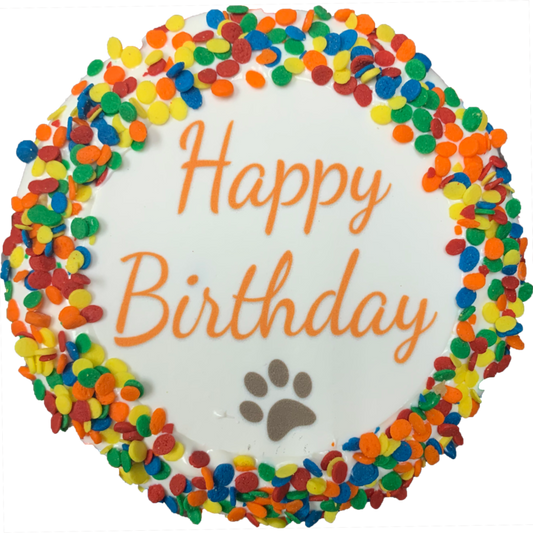 Happy Birthday Cake Dog Treat.