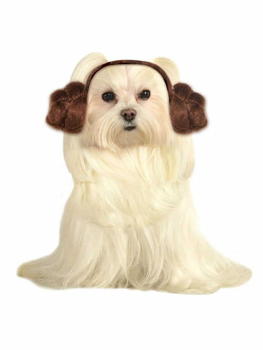 Pet Princess Leia Dog Buns Pet Costume.