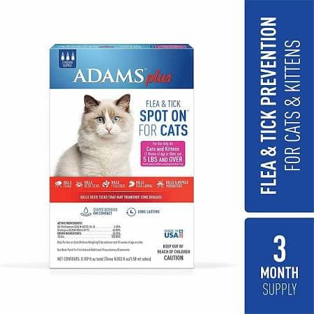 Adams Plus Spot On Flea & Tick for Cats.