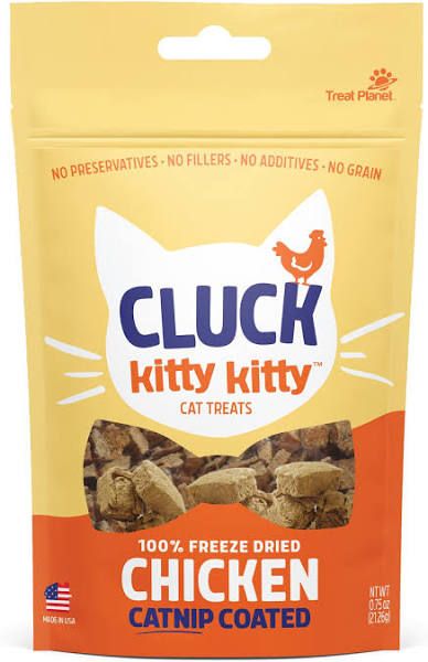 Kitty Kitty Cluck Freeze Dried Chicken Cat Treats.